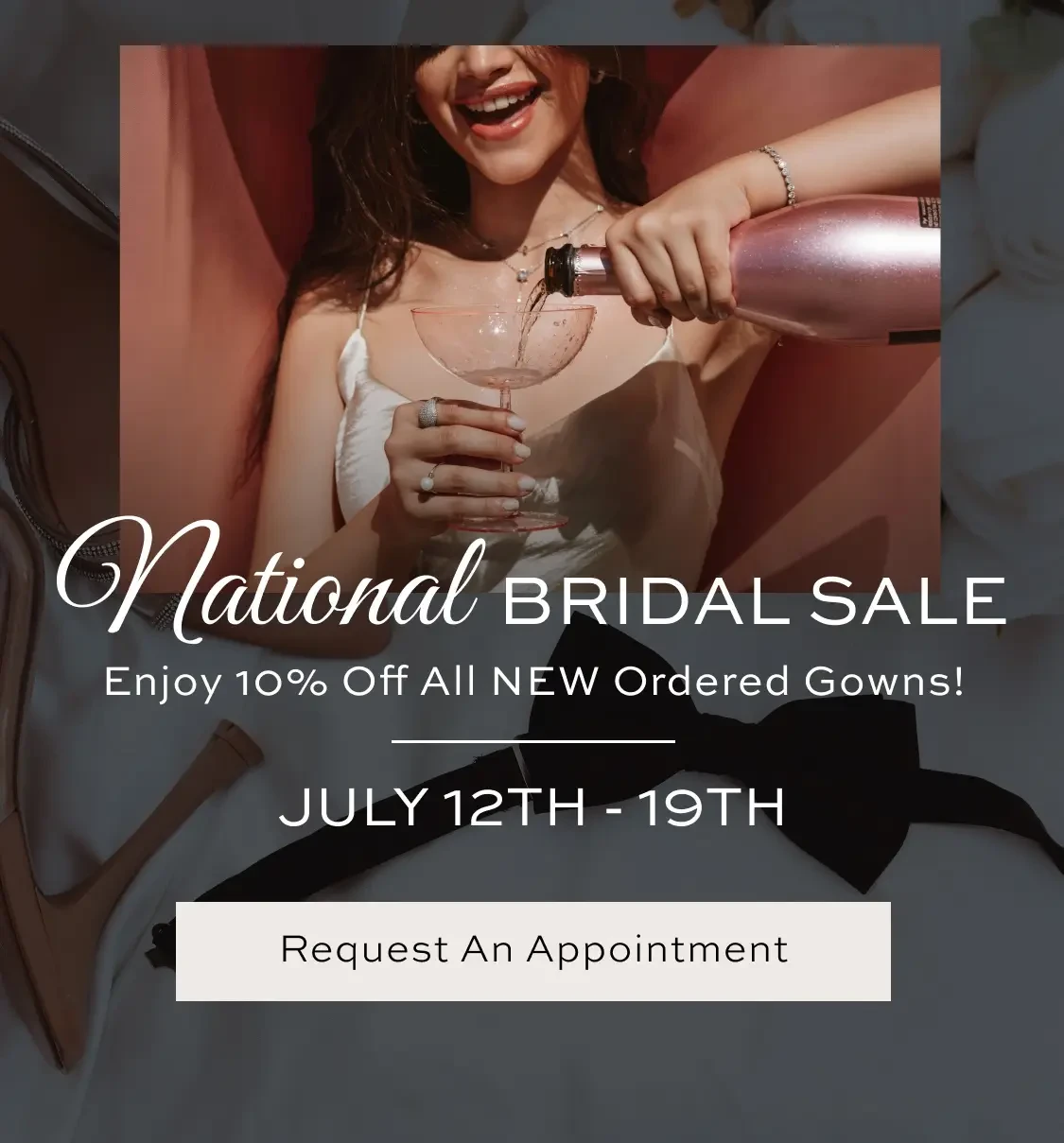 National Bridal Sale 2025 Banner for Mobile