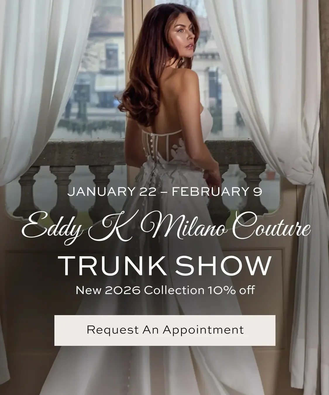 Eddy K Trunk Show Banner for Mobile